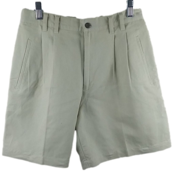 Bugle Boy Collection For Her Vintage Oatmeal Zipper Up High Rise Shorts - Picture 1 of 11
